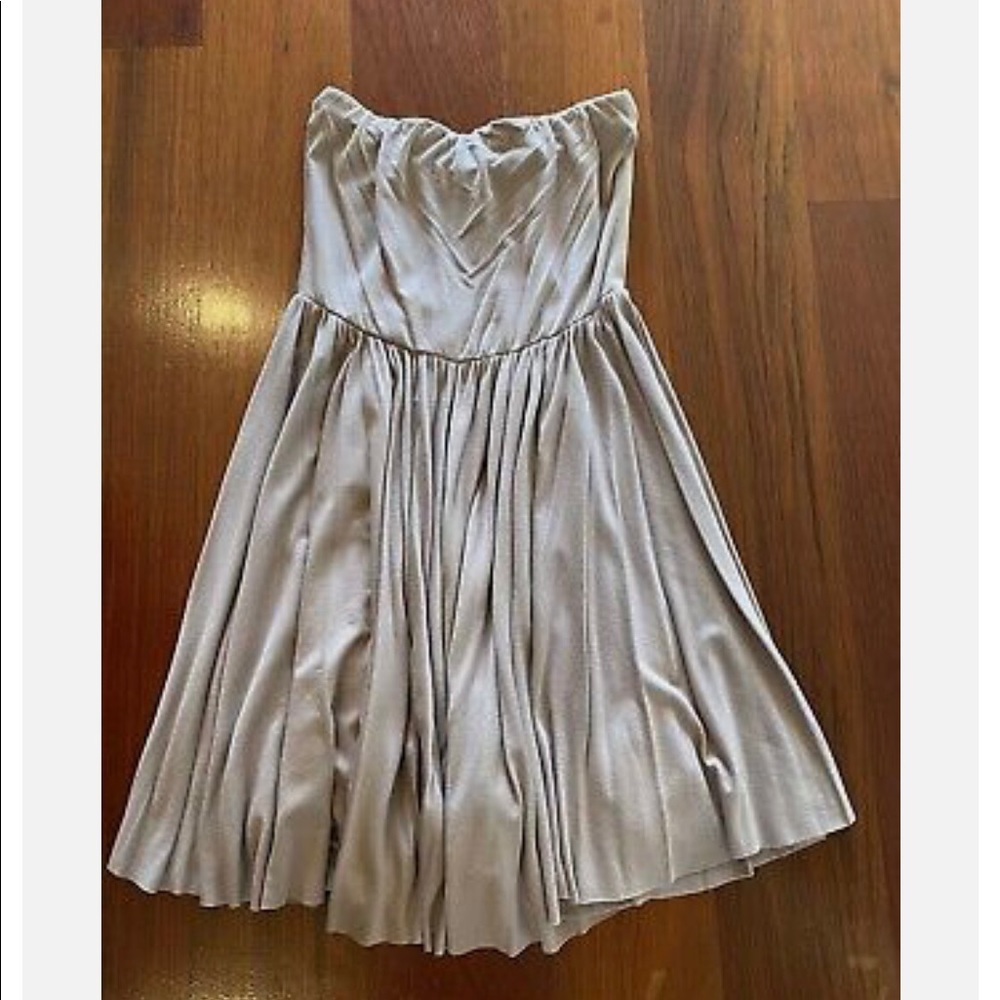 RARE Rachel Pally Soft Stretchy Tan Strapless Dress